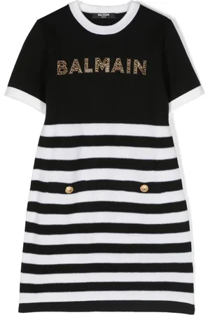 Balmain Vestido con detalles de cristal