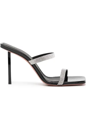 Amina Muaddi Mules Bing con tacón de 100mm