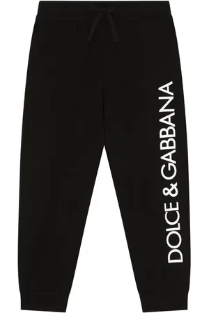 Dolce & Gabbana Pants con cordones en la pretina y logo estampado