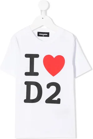 Dsquared2 Playera con estampado I heart D2