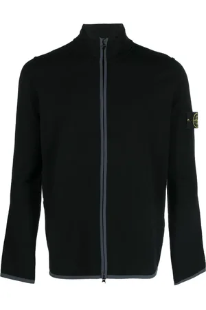Stone Island Cárdigan tejido con motivo de brújula y cierre
