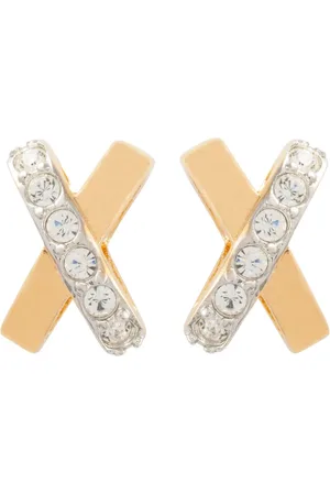 Nina Ricci Aretes con detalle de cristal 1980