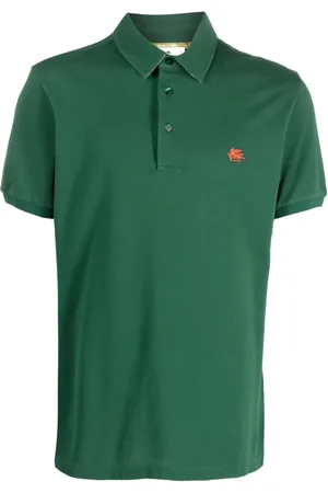 Etro Playera tipo polo con logo bordado