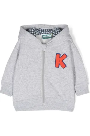 Kenzo Cárdigan con logo bordado y capucha