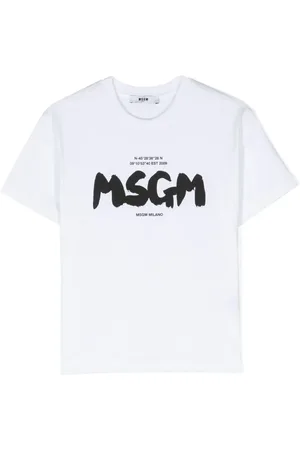 Msgm Playera con logo estampado