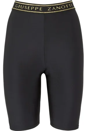 Giuseppe Zanotti Shorts con tiro alto y logo en la pretina