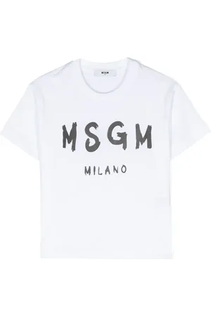 Msgm Playera con logo estampado