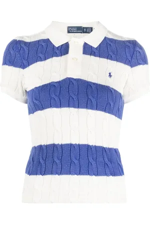 Ralph Lauren Playera tipo polo tejida con rayas estampadas