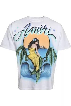 AMIRI Playera manga corta con sirena estampada