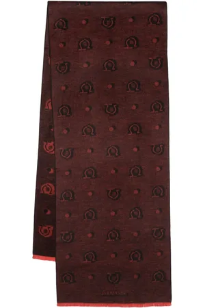 Salvatore Ferragamo Mascada de seda con motivo en jacquard