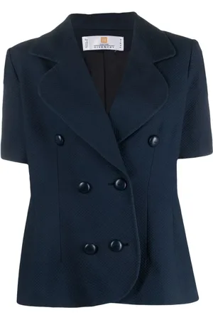 Givenchy Blazer manga corta con doble botonadura 1990