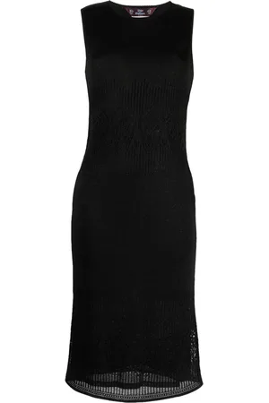 John Galliano Vestido midi sin mangas con efecto degradado 1990