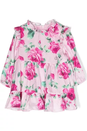 MISS BLUMARINE Falda con volantes y estampado floral