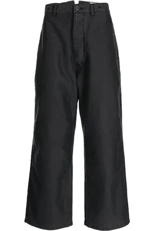 DANTON Pantalones anchos con tiro medio