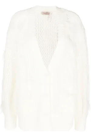 Twin-Set Cárdigan de tejido flojo con cuello en V