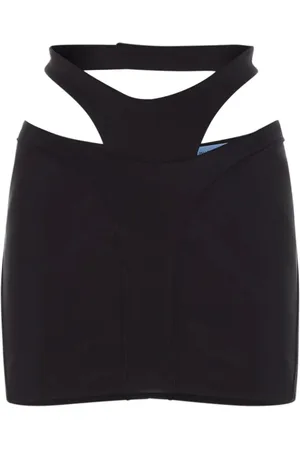 MUGLER Falda corta con detalle de aberturas