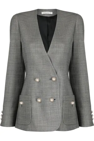 Alessandra Rich Blazer con doble botonadura