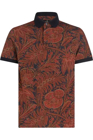 Etro Playera tipo polo con estampado floral