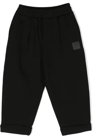Balmain Pantalones elásticos con parche del logo