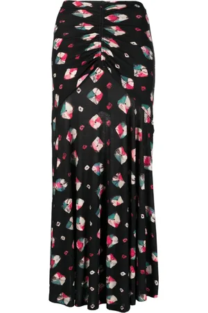 ULLA JOHNSON Falda larga con estampado Nadira Nocturne