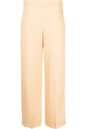 Jil Sander Pantalones anchos con tiro alto
