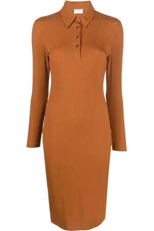 Filippa K Vestido estilo playera tipo polo de canalé