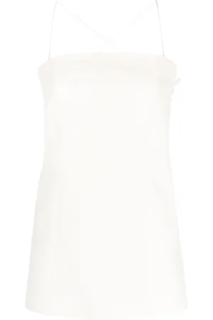 Helmut Lang Camiseta Slip con cuello cuadrado