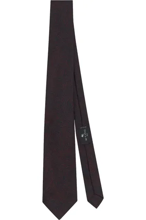 Etro Corbata de seda con motivo en jacquard