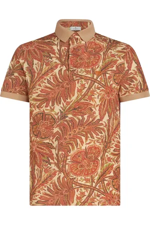Etro Playera tipo polo con estampado floral