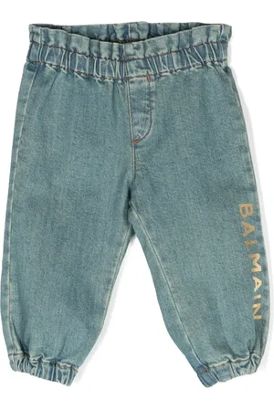 Balmain Jeans tapered con logo estampado