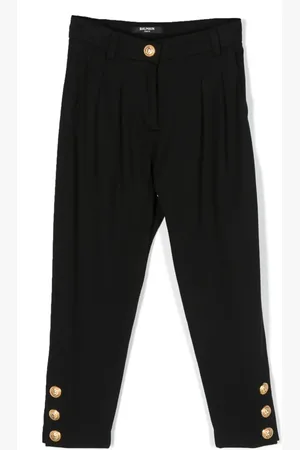 Balmain Pantalones con tiro alto y botones