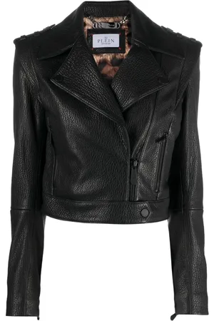 Philipp Plein Chamarra corta estilo biker