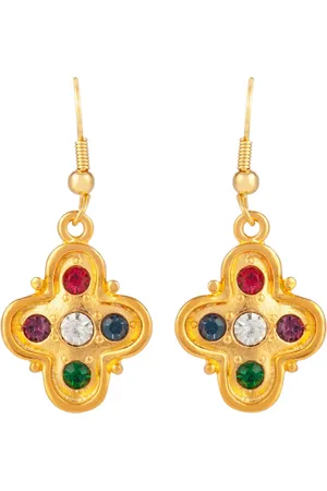 Susan Caplan Aretes con detalles de cristal 1980