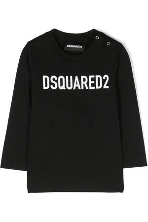 Dsquared2 Playera manga larga con logo estampado