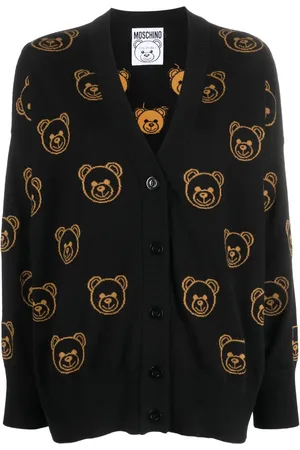 Moschino Cárdigan tejido de intarsia con botones