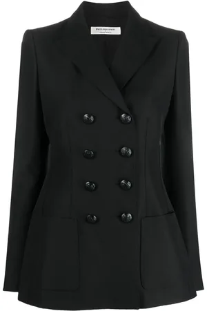 Serafini Blazer con doble botonadura y relieve