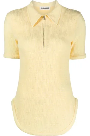 Jil Sander Playera tipo polo con medio cierre
