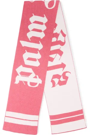 Palm Angels Bufanda con logo en intarsia
