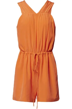 Equipment Jumpsuit corto de seda con cordones