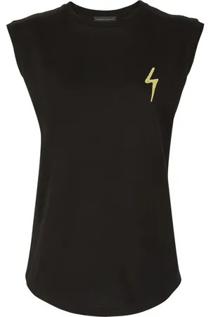 Giuseppe Zanotti Top con logo bordado