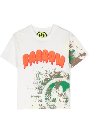 BARROW Playera con salpicaduras de pintura estampadas