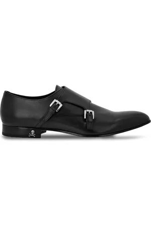 Philipp Plein Zapatos derby con puntera de almendra
