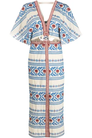 JOHANNA ORTIZ Vestido midi Silver Tears