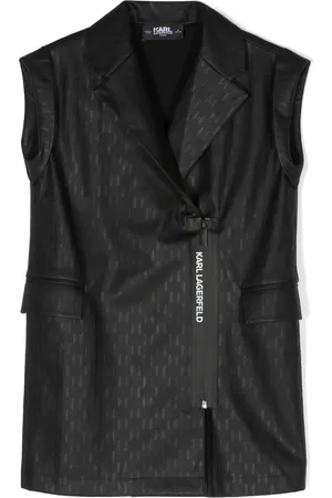 Karl Lagerfeld Vestido midi sin mangas con cinturón