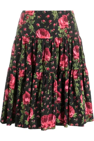 VALENTINO GARAVANI Falda con estampado floral 1990