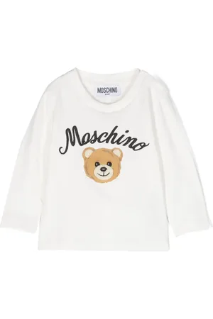 Moschino Playera manga larga con logo estampado
