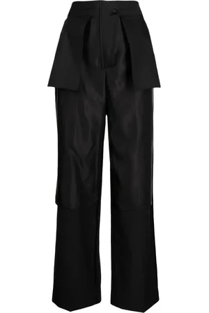 GOEN.J Pantalones rectos con detalle de cortes