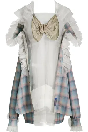 Maison Margiela Camisa de tul de x Pendleton