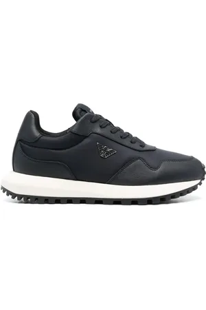 Emporio Armani Tenis con dije del logo y paneles