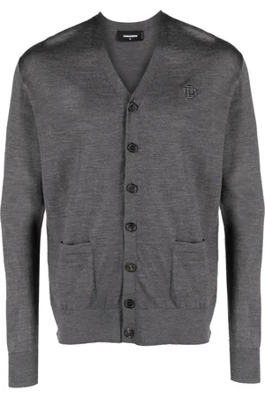 Dsquared2 Cárdigan tejido con logo bordado